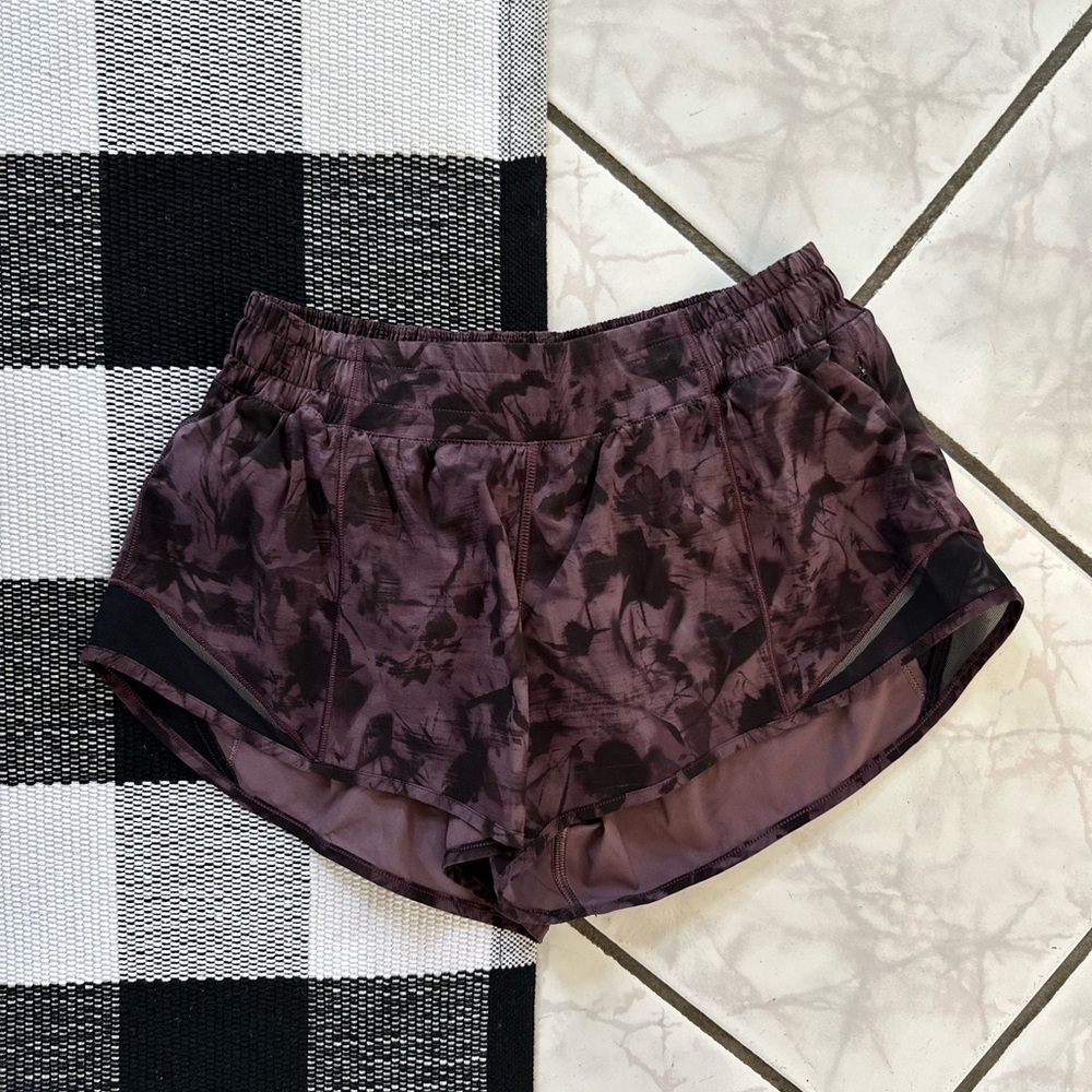 lululemon athletica Black and Purple Shorts